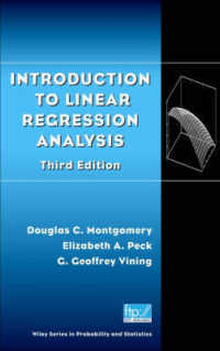 線形回帰分析入門（第３版）<br>Introduction to Linear Regression Analysis (Wiley Series in Probability and Statistics: Texts and References Section) （3 SUB）