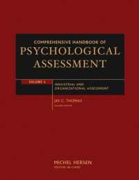 Comprehensive Handbook of Psychological Assessement : Industrial and Organizational Assessment 〈004〉