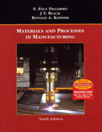 Materials and Processes in Manufacturing （9TH）