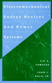 Electromechanical Energy Devices and Power Systems -- Hardback