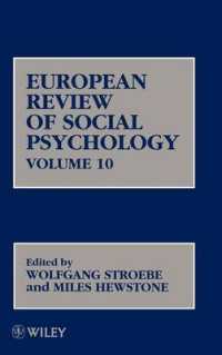 European Review of Social Psychology (European Review of Social Psychology, Volume 10) 〈10〉