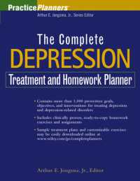The Complete Depression Treatment and Homework Planner (Practice Planners)