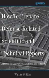 防衛関連科学技術報告書の書き方<br>How to Prepare Defense-Related Scientific and Technical Reports : Guidance for Government, Academia, and Industry