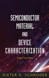 半導体材料とデバイス・キャラクタリゼーション（第３版）<br>Semiconductor Material and Device Characterization （3RD）