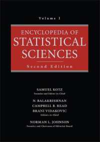 Encyclopedia of Statistical Sciences, Volume 1 （2ND）