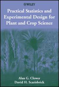 植物、作物学の実用的統計学および実験計画法<br>Practical Statistics and Experimental Design for Plant and Crop Science