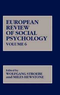 European Review of Social Psychology (European Review of Social Psychology) 〈6〉