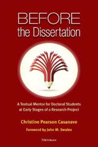 Before the Dissertation : A Textual Mentor for Doctoral Students at Early Stages of a Research Project