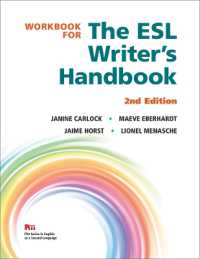 Workbook for the ESL Writer's Handbook, 2nd Edition (Pitt Series in English as a Second Language) （2ND）