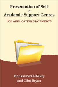 Presentation of Self in Academic Support Genres : Job Application Statements