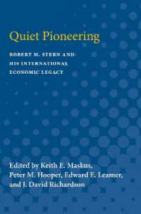 Quiet Pioneering : Robert M. Stern and His International Economic Legacy