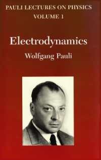 Electrodynamics : Volume 1 of Pauli Lectures on Physics (Dover Books on Physics)