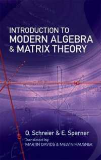 Introduction to Modern Algebra and Matrix Theory (Dover Books on Mathematics) （2ND）