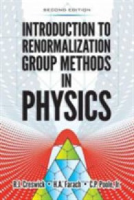 Introduction to Renormalization Group Methods in Physics (Dover Books on Physics) （2ND）