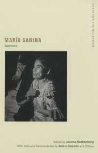 María Sabina : Selections (Poets for the Millennium)