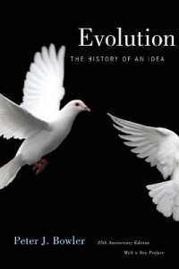 進化論思想史（刊行２０周年記念版）<br>Evolution : The History of an Idea, 25th Anniversary Edition, with a New Preface