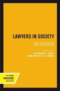 Lawyers in Society : An Overview -- Paperback / softback
