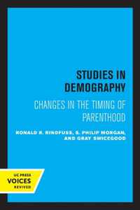 First Births in America : Changes in the Timing of Parenthood (Studies in Demography)