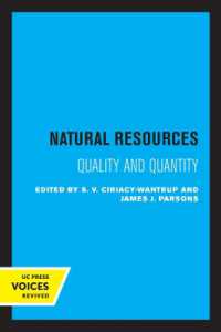 Natural Resources : Quality and Quantity