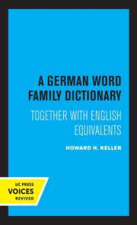 A German Word Family Dictionary : Together with English Equivalents