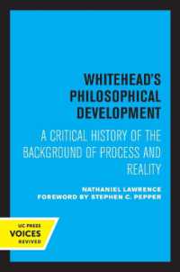 Whitehead's Philosophical Development : A Critical History of the Background of Process and Reality
