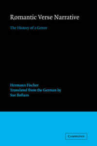 Romantic Verse Narrative : The History of a Genre (European Studies in English Literature)
