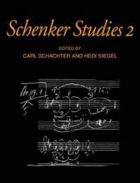 Schenker Studies 2 (Cambridge Composer Studies)