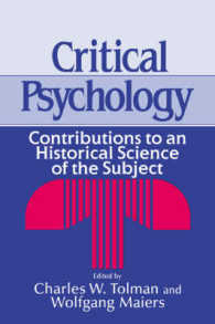 Critical Psychology : Contributions to an Historical Science of the Subject