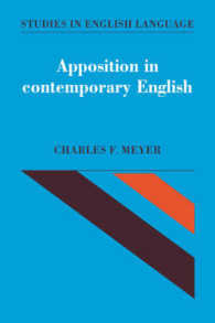 Apposition in Contemporary English (Studies in English Language)
