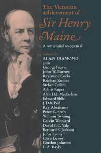 The Victorian Achievement of Sir Henry Maine : A Centennial Reappraisal