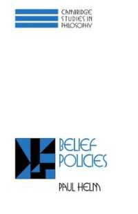 Belief Policies (Cambridge Studies in Philosophy)