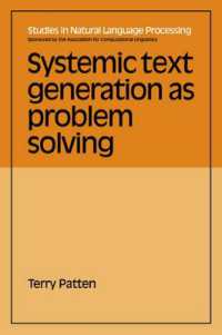 Systemic Text Generation as Problem Solving (Studies in Natural Language Processing)