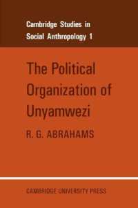 The Political Organization of Unyamwezi (Cambridge Studies in Social and Cultural Anthropology)