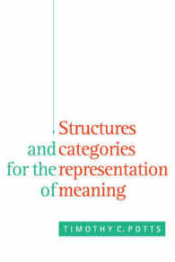 Structures and Categories for the Representation of Meaning