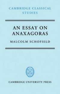 An Essay on Anaxagoras (Cambridge Classical Studies)