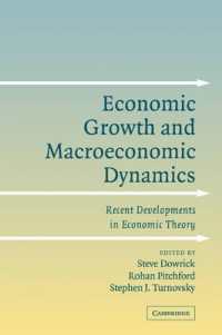 Economic Growth and Macroeconomic Dynamics : Recent Developments in Economic Theory