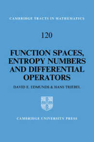 Function Spaces, Entropy Numbers, Differential Operators (Cambridge Tracts in Mathematics)