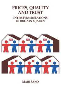 Price, Quality and Trust : Inter-firm Relations in Britain and Japan (Cambridge Studies in Management)
