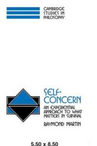 Self-Concern : An Experiential Approach to What Matters in Survival (Cambridge Studies in Philosophy)