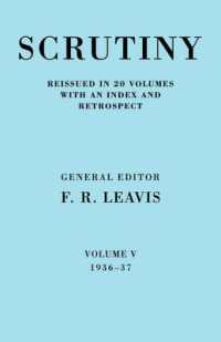 Scrutiny: a Quarterly Review vol. 5 1936-37 (Scrutiny: a Quarterly Review 20 Volume Paperback Set 1932-53)