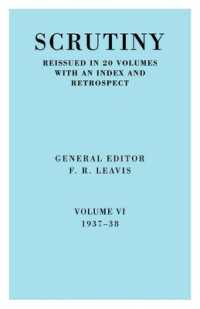 Scrutiny vol. 6 1937-38 (Scrutiny: a Quarterly Review 20 Volume Paperback Set 1932-53)
