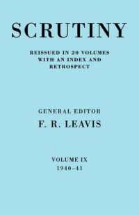 Scrutiny: a Quarterly Review vol. 9 1940-41 (Scrutiny: a Quarterly Review 20 Volume Paperback Set 1932-53)