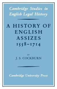 A History of English Assizes 1558-1714 (Cambridge Studies in English Legal History)