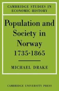 Population and Society in Norway 1735-1865 (Cambridge Studies in Economic History)