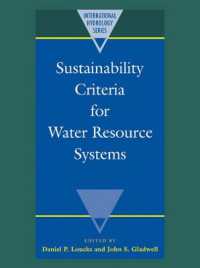 Sustainability Criteria for Water Resource Systems (International Hydrology Series)