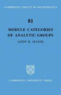 Module Categories of Analytic Groups (Cambridge Tracts in Mathematics)