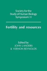 Fertility and Resources (Society for the Study of Human Biology Symposium Series)