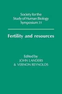 Fertility and Resources (Society for the Study of Human Biology Symposium Series)