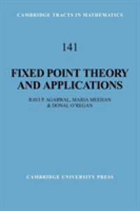 Fixed Point Theory and Applications (Cambridge Tracts in Mathematics)