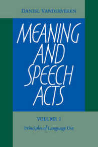 Meaning and Speech Acts 2 Volume Paperback Set (Cambridge Middle East Studies) -- Mixed media product